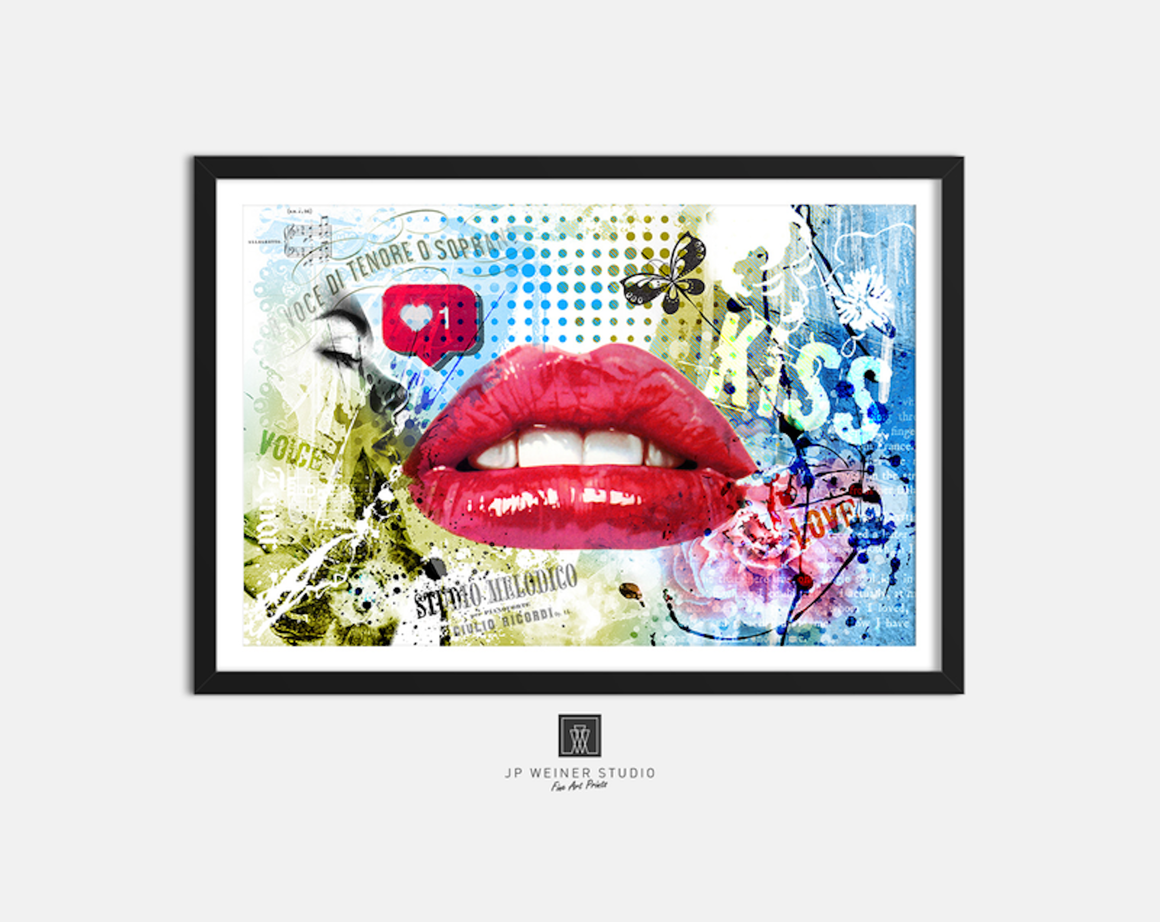 Kiss Pop Art Poster